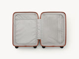 スーツケース「moln」のSmall+サイズのテラコッタ色の内側画像